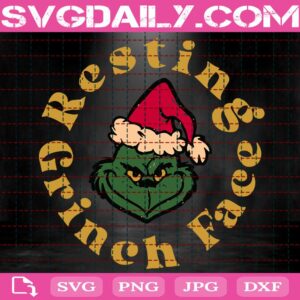 Resting Grinch Face Svg, Grinch Face Svg, Grinchmas Svg, Merry Christmas Svg, Svg Png Dxf Eps Download Files