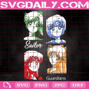 Sailor Moon Svg, Sailor Guardians Svg, Pretty Guardian Sailor Moon Svg, Anime Svg, Svg Png Dxf Eps AI Instant Download