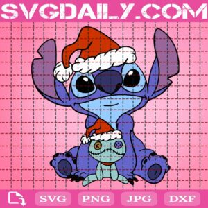 Santa Stitch Christmas Svg, Christmas Stitch And Scrump Doll Svg, Doll Disney Svg, Stitch And Scrump Doll Svg, Svg Png Dxf Eps Download Files