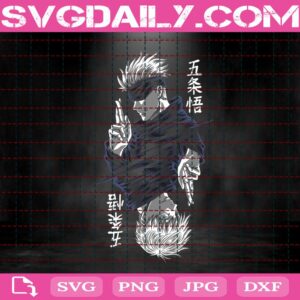 Satoru Gojo Svg, Jujutsu Kaisen Svg, Gojo Svg, Gojo Anime Svg, Japanese Anime Svg, Svg Png Dxf Eps AI Instant Download