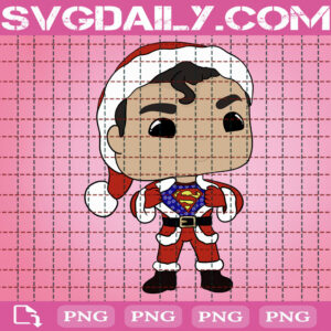 Superman Christmas Png, Superman Santa Png, Superhero Superman Png, Cute Superman Png, Christmas Png, Png Printable, Instant Download, Digital File