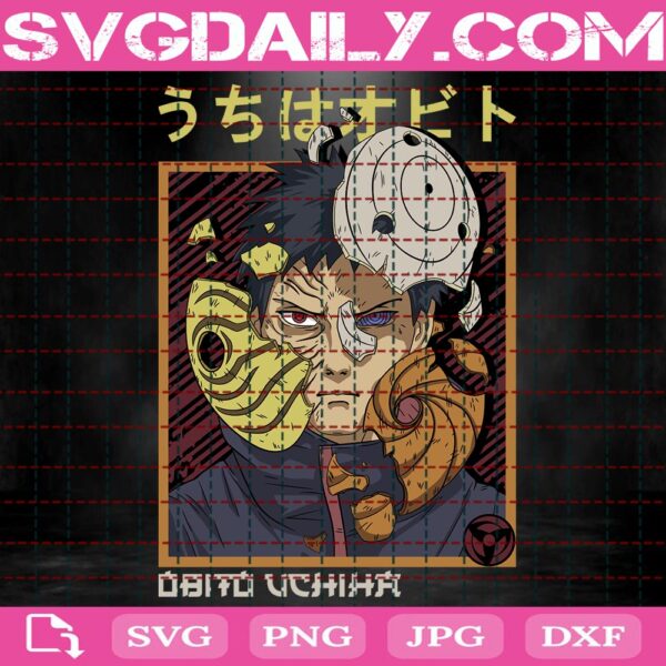 Uchiha Obito Svg, Obito Broken Svg, Obito Svg, Naruto Svg, Anime Svg, Svg Png Dxf Eps AI Instant Download