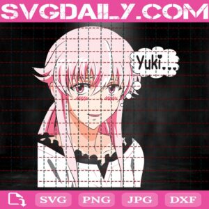 Yuno Gasai Svg, Mirai Nikki Gasai Yuno Svg, Yuki Svg, Anime Svg, Gasai Anime Svg, Love Anime Svg, Svg Png Dxf Eps AI Instant Download