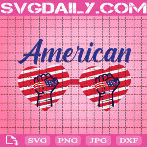 American Heart 4th Of July Svg, 4th Of July Svg, Patriotic Svg, Independence Day Svg, American Flag Svg, Instant Download