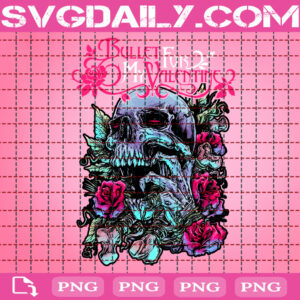 Bullet For My Valentine Png, Roses Skull Png, Skull Valentine Png, Png Printable, Instant Download, Digital File