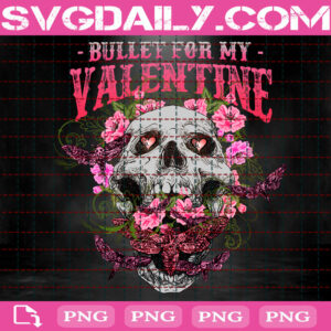 Bullet For My Valentine Png, Roses Skull Png, Skull Valentine Png, Valentine Day Png Printable, Instant Download, Digital File