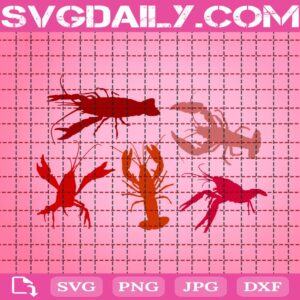 Crawfish Svg, Mardi Gras Crawfish Boil Svg, Lobster Svg, Mardi Gras Svg, Svg Png Dxf Eps AI Instant Download