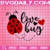 Ladybug Love Bug Svg, Valentines Svg, Love Svg, Heart Svg, Valentines Day Svg, Ladybug Valentines Svg, Love Bug Svg, Svg Png Dxf Eps AI Digital Download