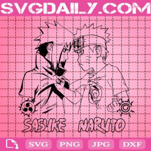 Naruto Vs Sasuke Svg, Naruto Svg, Sasuke Svg, Naruto Anime Svg, Manga Svg, Anime Manga Svg, Anime Lover Svg, Instant Download