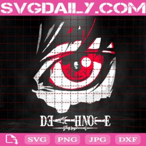 Red Eye Death Note Svg, Death Note Svg, Japanese Anime Manga Svg, Anime Manga Svg, Anime Svg, Svg Png Dxf Eps AI Instant Download
