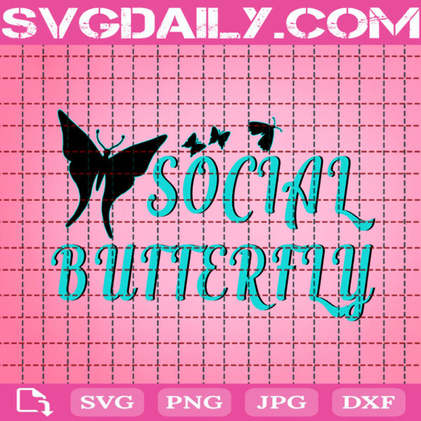 Social Butterfly Svg, Hello Spring Svg, Butterfly Svg, Love Butterfly Svg, Butterfly Gifts Svg, Butterfly Lovers Svg, Instant Download