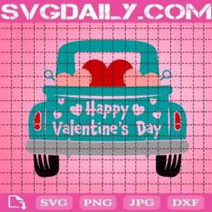 Truck Happy Valentines Day Svg, Truck Heart Valentines Svg, Valentines Svg, Love Svg, Truck Valentines Svg, Valentines Gift Svg, Instant Download