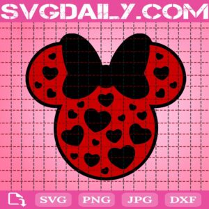 Valentines Day Head Svg, Mickey Head Svg, Love Svg, Valentines Day Svg, Valentines Svg, Happy Valentines Svg, Mickey Valentines Svg, Instant Download