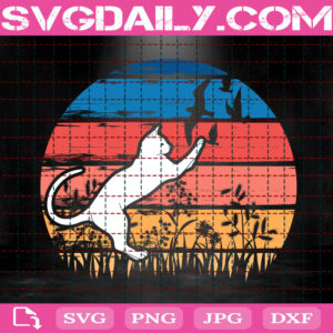 Vintage Cat Svg, Cat Svg, Love Cat Svg, Pet Svg, Cat Lover Svg, Animal Svg, Svg Png Dxf Eps Download Files