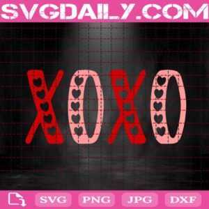 Xoxo Svg, Valentines Day Svg, Love Svg, Retro Xoxo Valentines Svg, Valentines Svg, Happy Valentines Day Svg, Digital Download