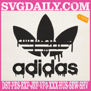 Adidas Logo Embroidery Files, Fashion Logo Embroidery Machine, Luxury Brand Embroidery Design, Instant Download