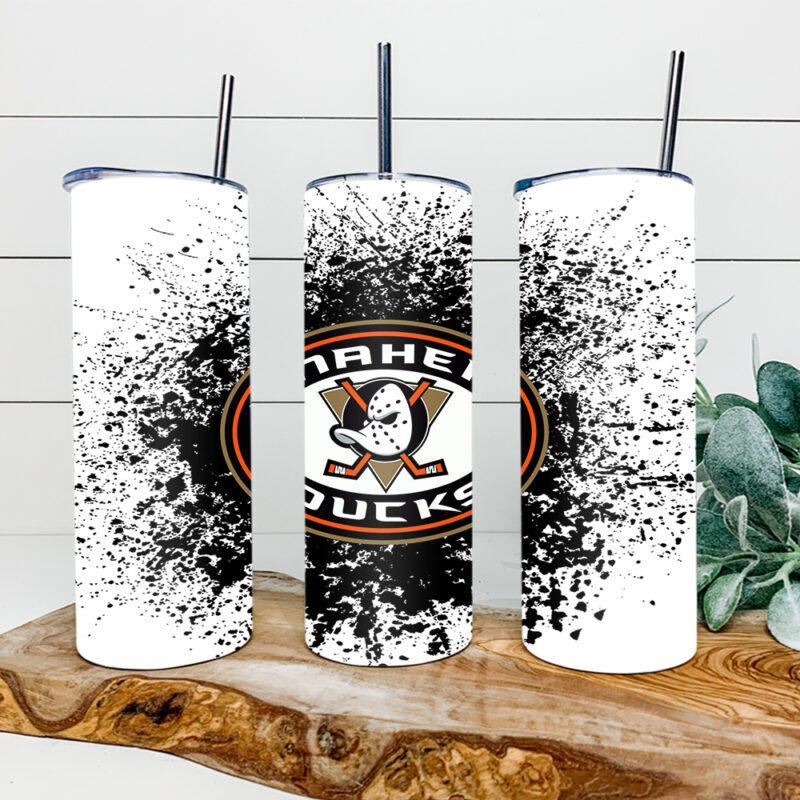 Anaheim Ducks Hockey 20oz Skinny Tumbler, Ducks NHL Tumbler, Ducks