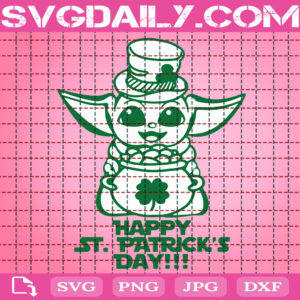 Baby Yoda Happy St. Patrick's Day Svg, St. Patrick Svg, Star Wars Svg, Baby Yoda Patrick Svg, Baby Yoda Irish Day Svg, Happy St. Patricks Day Svg, Instant Download