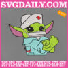 Baby Yoda Nurse Embroidery Files, Star Wars Embroidery Machine, Yoda Nurse Embroidery Design Instant Download