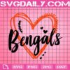 Bengals Svg, Love Bengals Svg, Bengals Heart Svg, School Mascot Svg, Cincinnati Bengals Svg, Football Team Svg, Svg Png Dxf Eps AI Instant Download