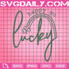 Happy Go Lucky Svg, Lucky Rainbow Svg, Irish Svg, Shamrock Svg, Lucky Svg, Patrick’s Day Svg, Clover Svg, Svg Png Dxf Eps Instant Download