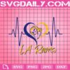 LA Rams Heartbeat Blue And Yellow Svg, Los Angeles Rams Svg, Rams Football Svg, American Football Svg, Super Bowl Svg, NFL Svg, Instant Download