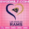 Los Angeles Rams Heart Svg, Los Angeles Rams Love Svg, Los Angeles Rams Svg, Rams Football Svg, LA Rams Svg, Sport Svg, NFL Svg, Instant Download