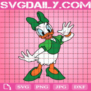 St Patrick's Day Daisy Duck Svg, Daisy Duck Svg, Cartoon Svg, Disney St Patrick's Day Svg, St Patrick's Day Svg, Lucky Svg, Svg Png Dxf Eps Digital Download