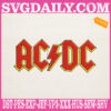 ACDC Band Logo Embroidery Design, ACDC Rock Embroidery Design, Rock Band Embroidery Design, ACDC Logo Embroidery Design