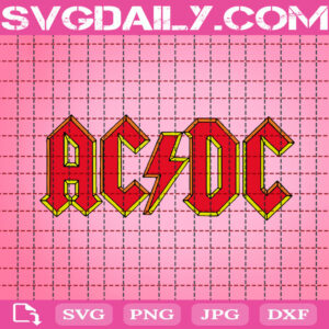 ACDC Band Logo Svg, ACDC Svg, ACDC Rock Svg, Rock Band Svg, ACDC Logo Svg, Music Band Svg, Digital Download