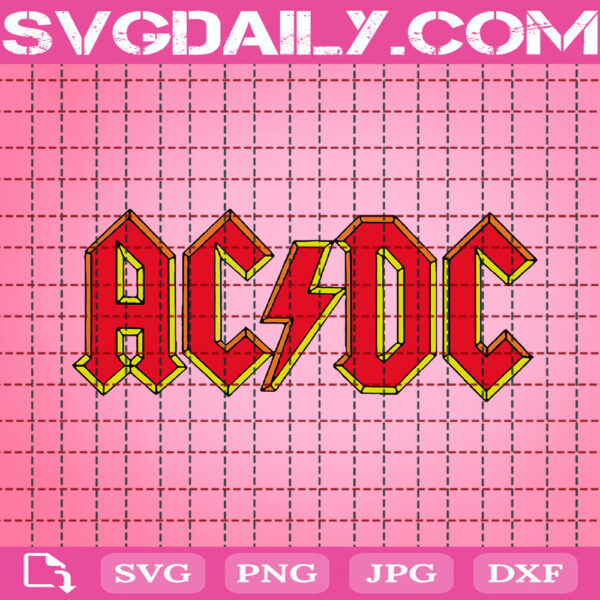 ACDC Band Logo Svg, ACDC Svg, ACDC Rock Svg, Rock Band Svg, ACDC Logo Svg, Music Band Svg, Digital Download