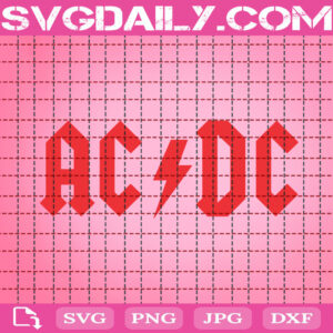 ACDC Band Logo Svg, ACDC Svg, ACDC Rock Svg, Rock Band Svg, ACDC Logo Svg, Music Band Svg, Instant Download