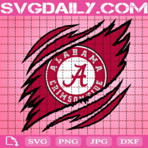 Alabama Crimson Tide Claws Svg, Football Svg, Football Team Svg, NCAAF Svg, NCAAF Logo Svg, Sport Svg, Instant Download