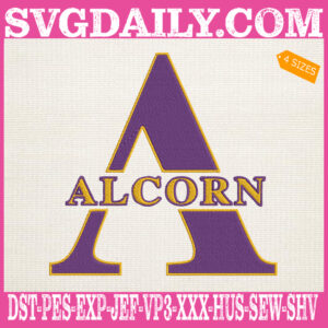 Alcorn State Braves Embroidery Machine, Basketball Team Embroidery Files, NCAAM Embroidery Design, Embroidery Design Instant Download