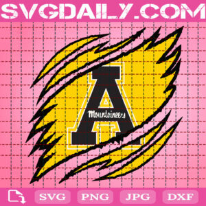 Appalachian State Mountaineers Claws Svg, Football Svg, Football Team Svg, NCAAF Svg, NCAAF Logo Svg, Sport Svg, Instant Download