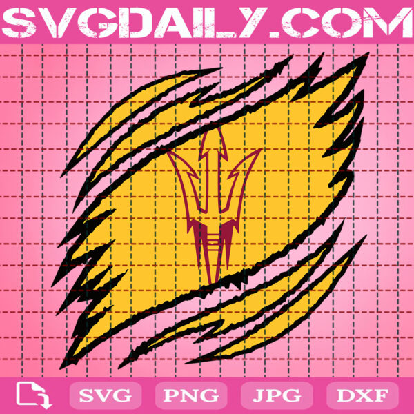 Arizona State Sun Devils Claws Svg, Football Svg, Football Team Svg, NCAAF Svg, NCAAF Logo Svg, Sport Svg, Instant Download