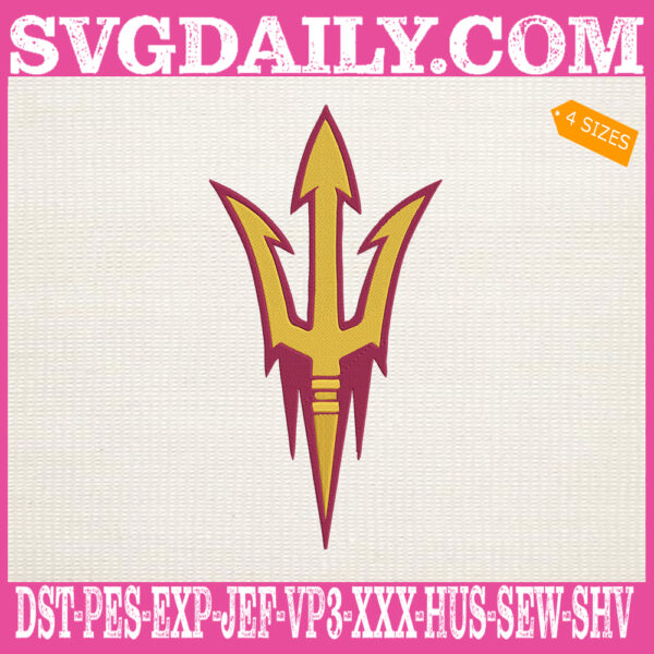 Arizona State Sun Devils Embroidery Machine, Football Team Embroidery Files, NCAAF Embroidery Design, Embroidery Design Instant Download