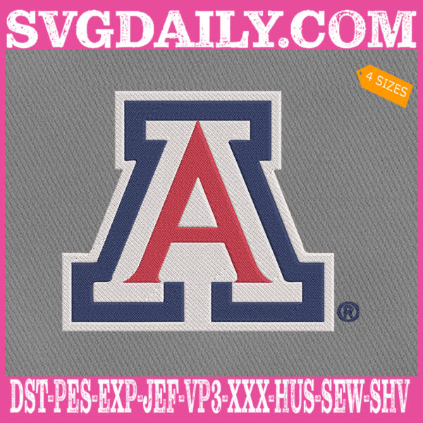 Arizona Wildcats Embroidery Machine, Football Team Embroidery Files, NCAAF Embroidery Design, Embroidery Design Instant Download