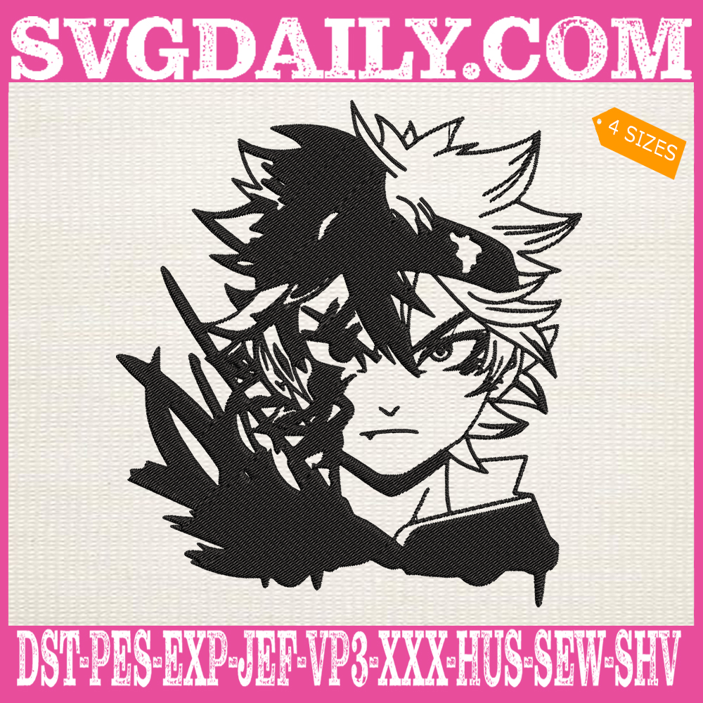 Asta Embroidery Design Black Clover Embroidery Design Anime Embroidery Design Manga Embroidery Design Embroidery Design