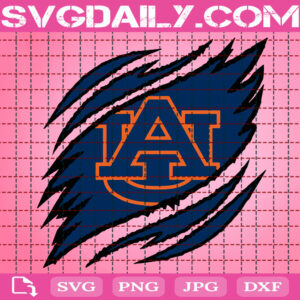 Auburn Tigers Claws Svg, Football Svg, Football Team Svg, NCAAF Svg, NCAAF Logo Svg, Sport Svg, Instant Download