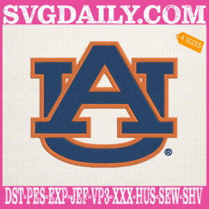 Auburn Tigers Embroidery Machine, Football Team Embroidery Files, NCAAF Embroidery Design, Embroidery Design Instant Download