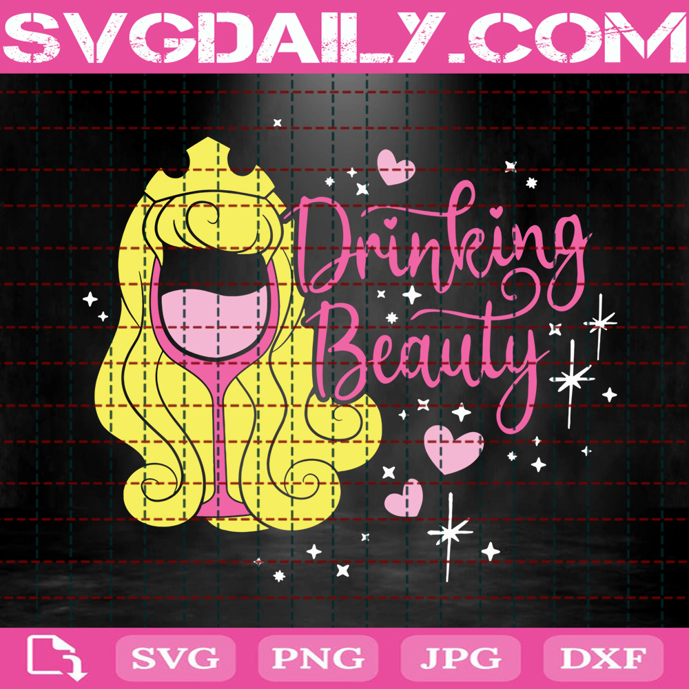 Aurura Drinking Glass Svg Drinking Beauty Svg Aurura Drink Svg Disney Wine Svg Disney Svg Svg Png Dxf Eps AI Instant Download