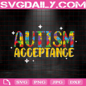 Autism Acceptance Svg, Autism Svg, Puzzle Piece Svg, Autism Awareness Svg, Autism Month Svg, Color Puzzle Svg, Download Files