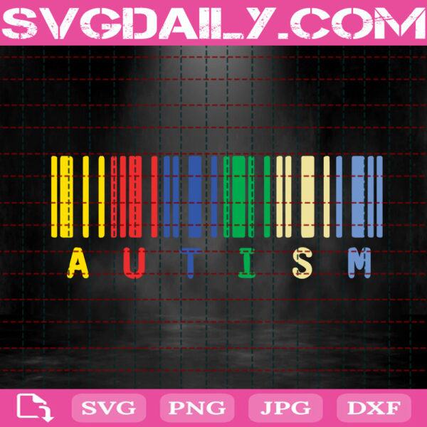 Autism Barcode Svg, Autism Svg, Autism Awareness Svg, Autism Love Svg, Autism Support Svg, Autism Month Svg, Instant Download