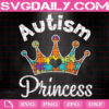 Autism Princess Svg, Autism Crown Svg, Autism Svg, Autism Awareness Svg, Colorful Puzzle Svg, Puzzle Piece Svg, Autism Month Svg, Download Files