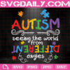 Autism Seeing The World From Different Angles Svg, Autism Svg, Autism Awareness Svg, April Autism Month Svg, Color Puzzle Svg, Instant Download