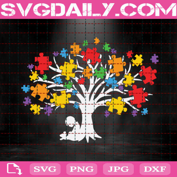 Autism Tree Puzzle Svg, Autism Awareness Svg, Autism Tree Svg, Tree Puzzle Svg, Puzzle Piece Svg, Autism Gift Svg, Instant Download