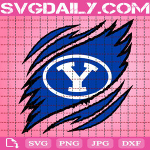 BYU Cougars Claws Svg, Football Svg, Football Team Svg, NCAAF Svg, NCAAF Logo Svg, Sport Svg, Instant Download