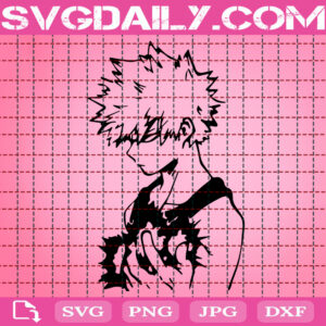 Bakugo Svg, My Hero Academia Svg, Anime Svg, Manga Svg, Svg Png Dxf Eps Instant Download