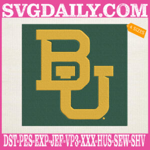 Baylor Bears Embroidery Machine, Football Team Embroidery Files, NCAAF Embroidery Design, Embroidery Design Instant Download